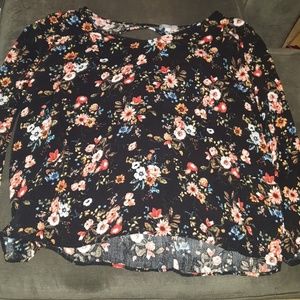 Floral print top